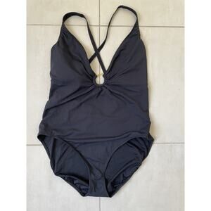 Bleu Rod Beattie Swim One Piece Swimsuit Criss Cross Swimwear